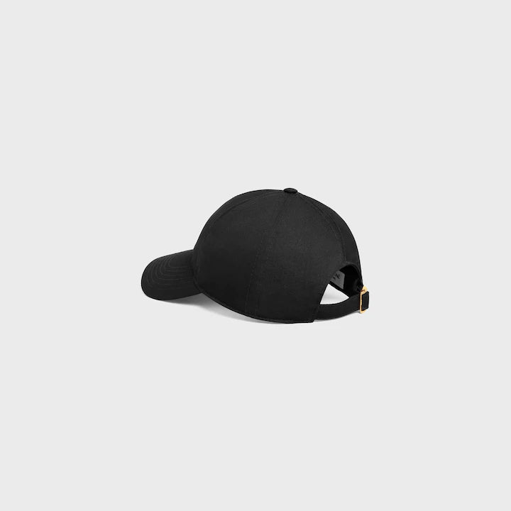 CELINE MID LOGO BLACK CAP