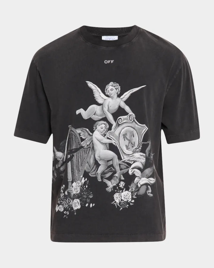OFF-WHITE ANGELS BLACK T-SHIRT