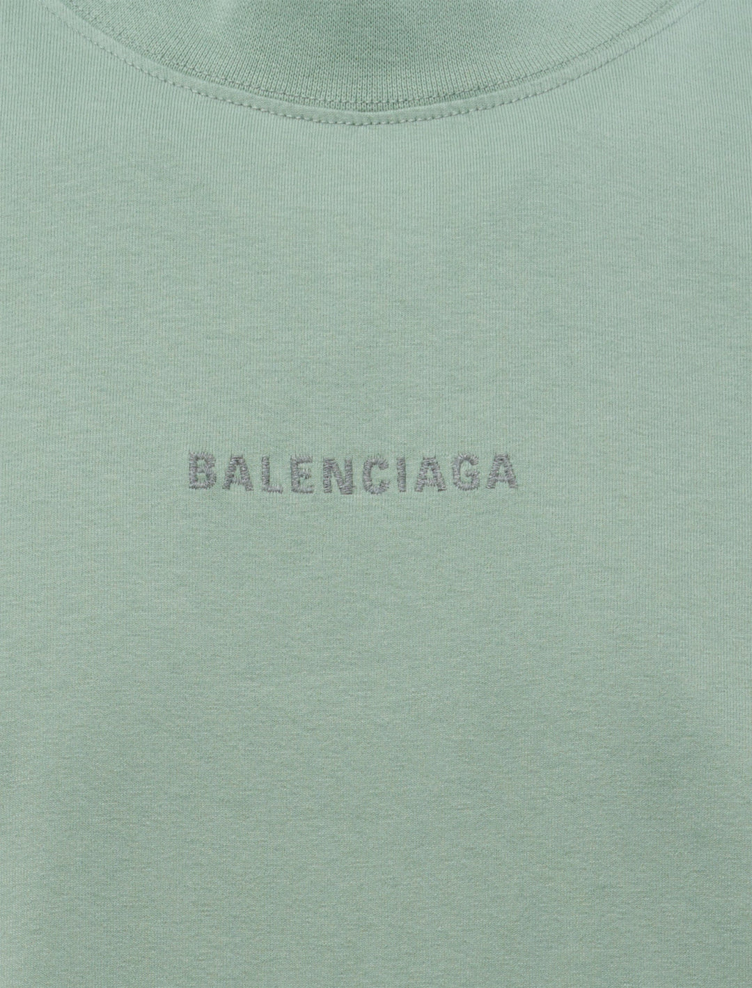 BALENCIAGA GREEN WASHED T-SHIRT