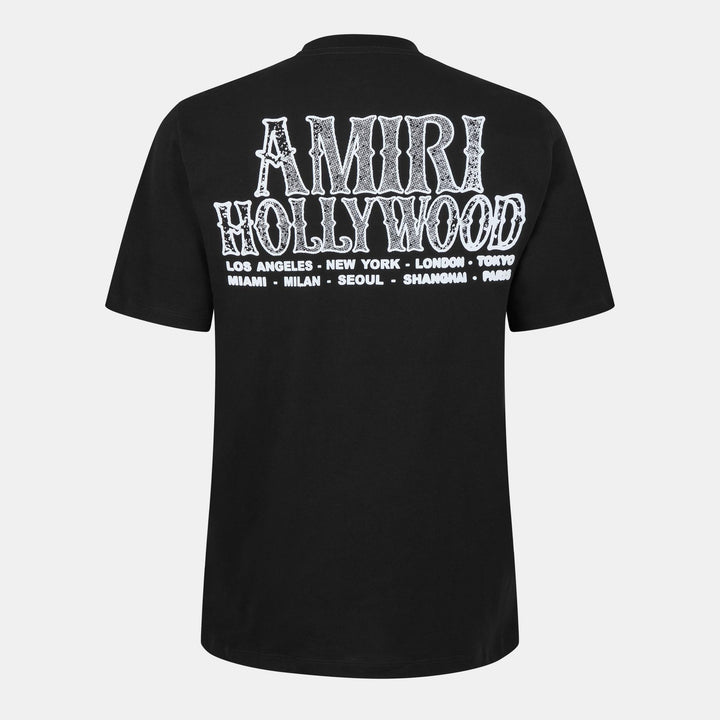 AMIRI HOLLYWOOD BLACK T-SHIRT