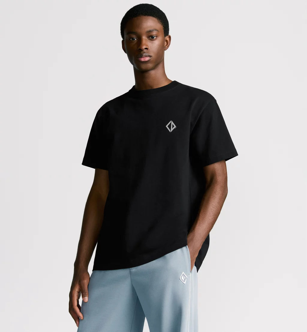 DIOR REFLECTIVE PRINT T-SHIRT BLACK