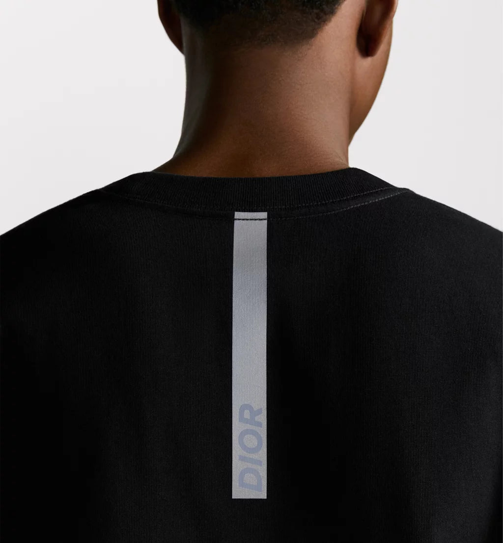 DIOR REFLECTIVE PRINT T-SHIRT BLACK