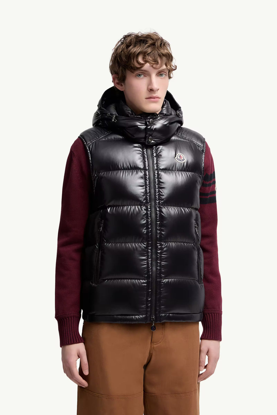 MONCLER HOODED DOWN VEST