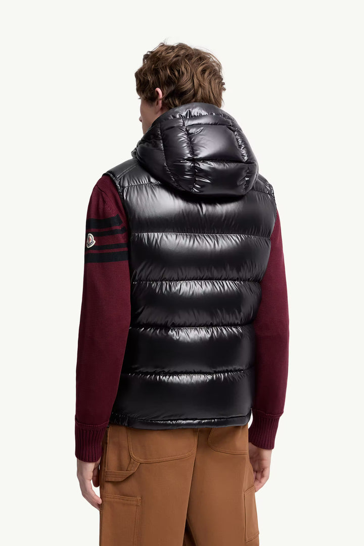 MONCLER HOODED DOWN VEST