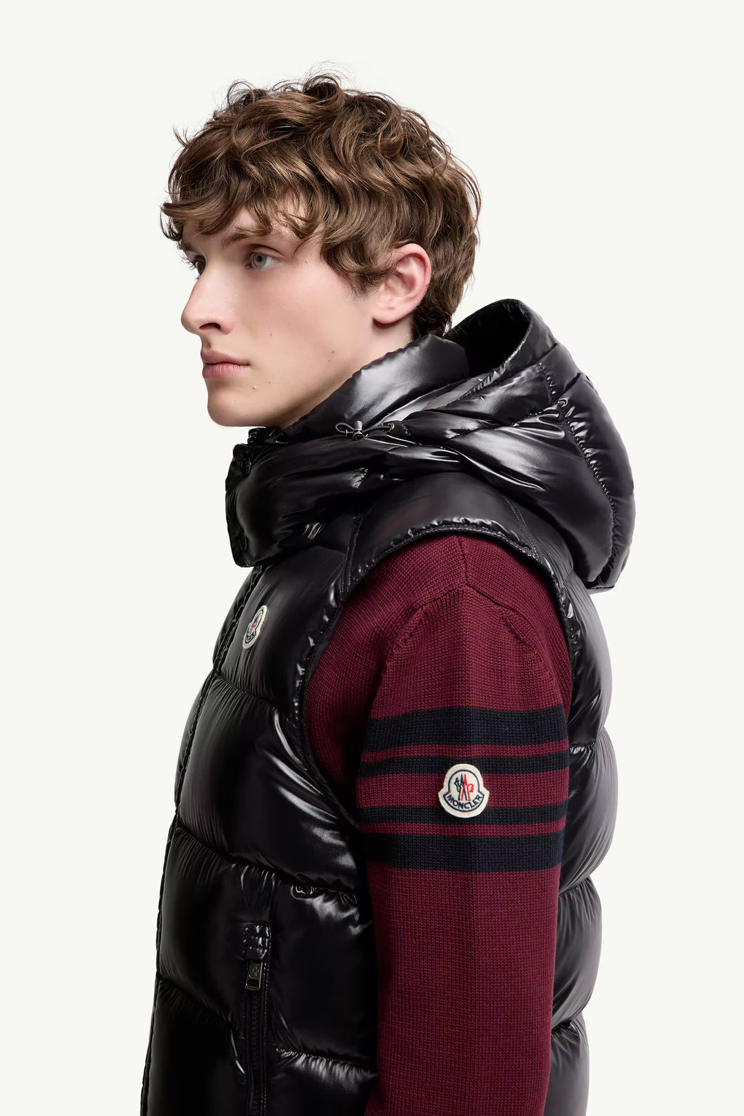 MONCLER HOODED DOWN VEST