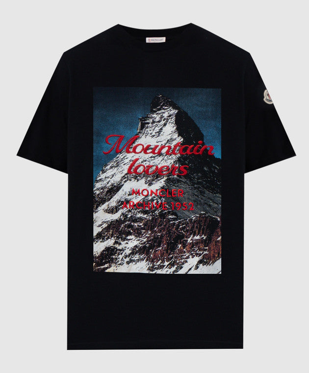 MONCLER MOUNTAIN BLACK T-SHIRT