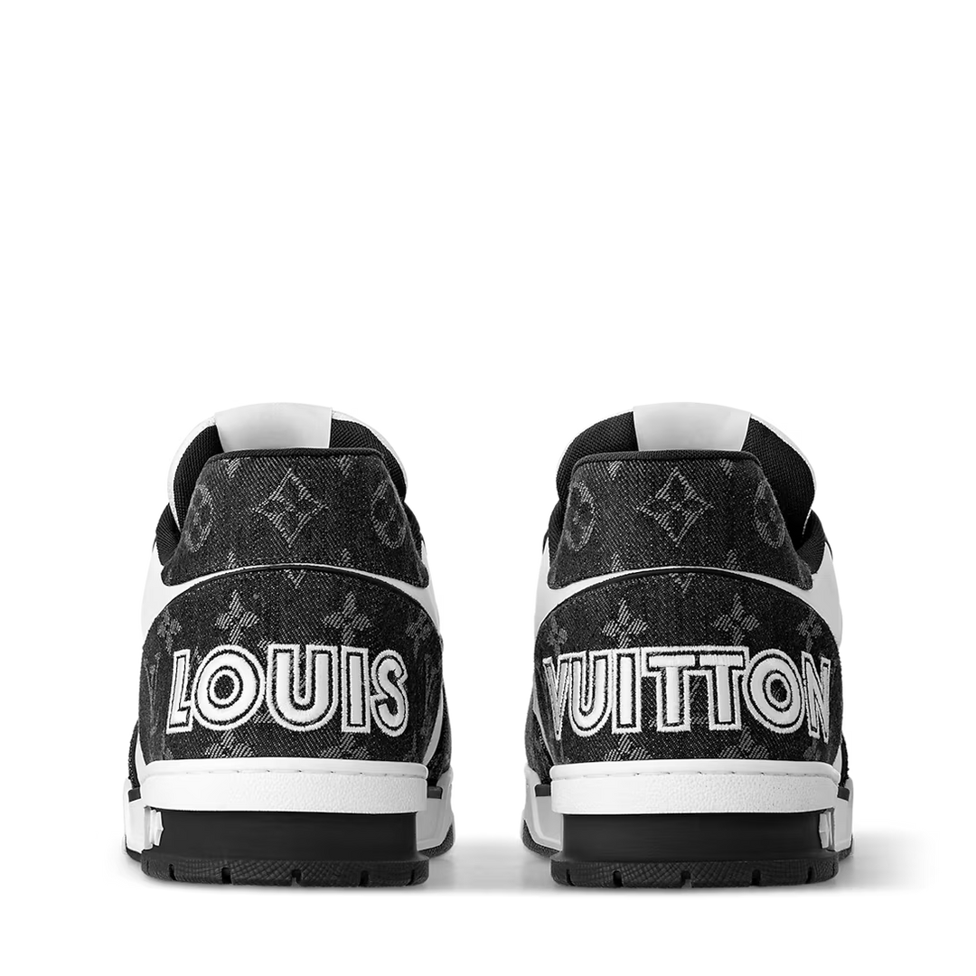 LOUIS VUITTON TRAINER SNEAKERS WHITE & BLACK
