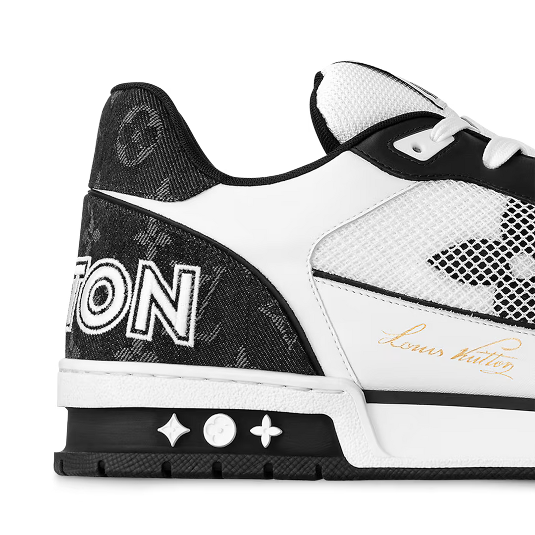 LOUIS VUITTON TRAINER SNEAKERS WHITE & BLACK