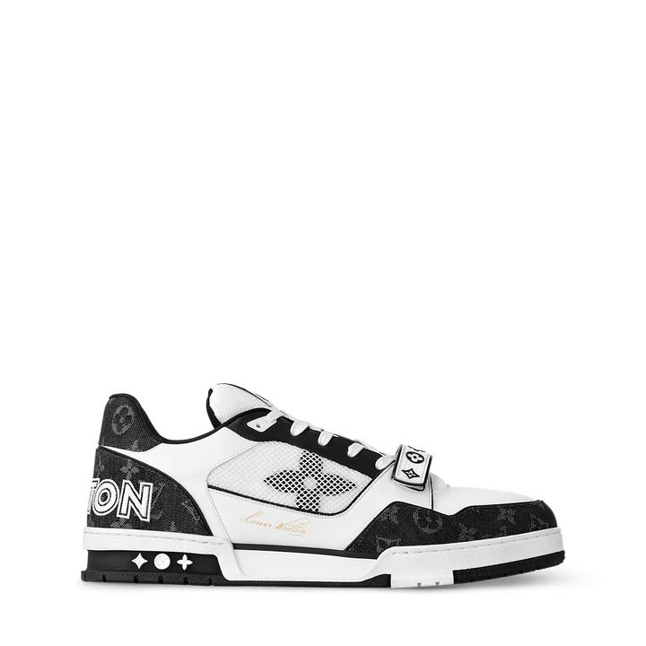 LOUIS VUITTON TRAINER SNEAKERS WHITE & BLACK