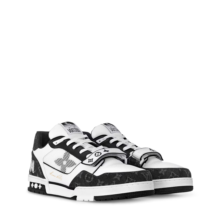 LOUIS VUITTON TRAINER SNEAKERS WHITE & BLACK