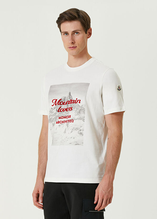 MONCLER MOUNTAIN WHITE T-SHIRT